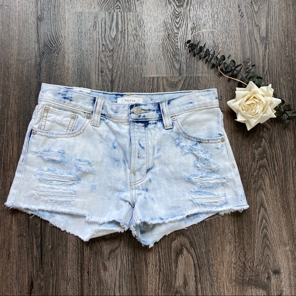 Aritzia Pants - Talula Aritzia Bleached Distressed Denim Shorts 25